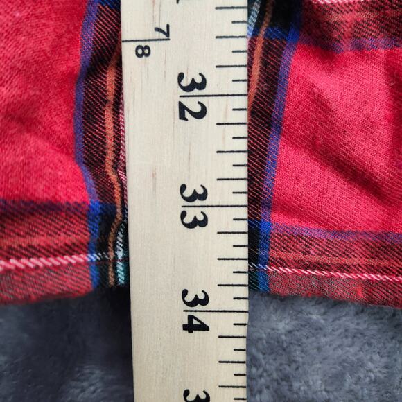 CUPSHE Women's Plaid Fall Dress Long Sleeve Tie Belt Large - Picture 7 of 10